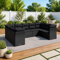 9 Piece Sofa Set for Outdoors