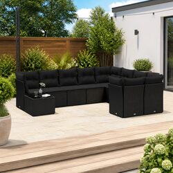 Compact 10-Piece Modular Sofa Set for Outdoor Spaces