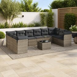 Compact 11-Piece Sofa Set for Your Outdoor Retreat