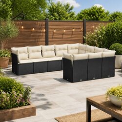 Compact and Stylish 10 Piece Garden Sofa Set