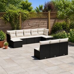 Concise 10-Piece Outdoor Sofa Set for Effortless Style
