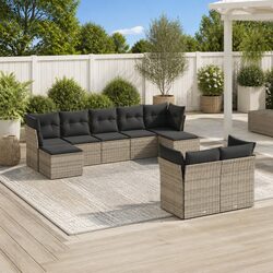 Confidently Create Your Outdoor Lounge with 9-Piece Sofa Set