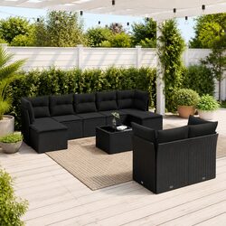 10-Piece Garden Sofa Set with Storage