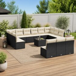 14-Piece Garden Sofa Set: Stylish and Easy to Use