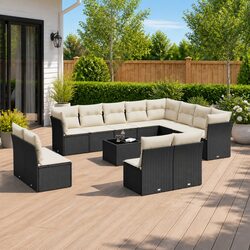 Stylish 13 Piece Garden Sofa Set with Storage Features