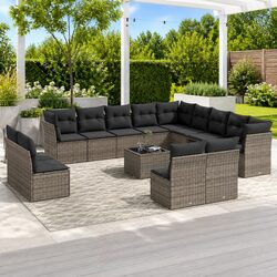 14 Piece Garden Sofa Set Designed for Your Outdoor Enjoyment