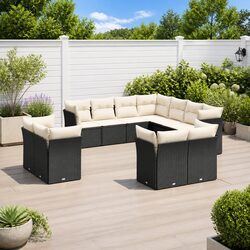 Compact 11-Piece Garden Sofa Set with Storage