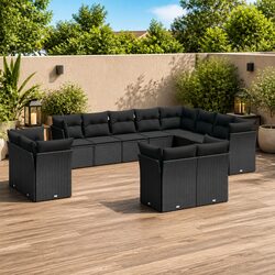12 Piece Garden Sofa Set with Easy Maintenance