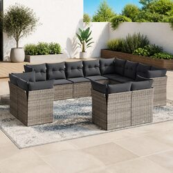 Compact 12-Piece Sofa Set for Outdoor Spaces