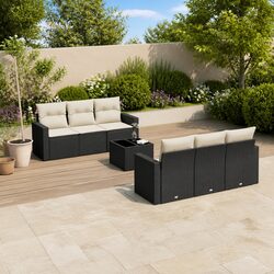 Compact and Stylish 7-Piece Outdoor Sectional Sofa Set