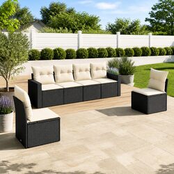 Compact and Durable 6-Piece Sectional Sofa Set