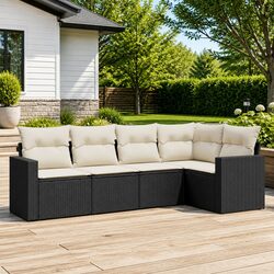 Compact and Stylish 5-Piece Outdoor Sofa Set
