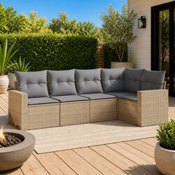 5 Piece Outdoor Garden Sofa Set: Durable and Stylish