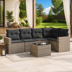 Sleek 6-Piece Outdoor Sectional with Easy Maintenance
