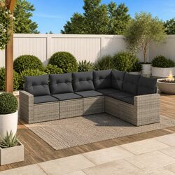 6 Piece Outdoor Sofa Set – Compact and Durable