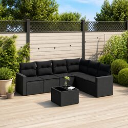 Chic and Compact 7-Piece Outdoor Sofa Set