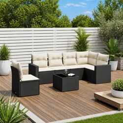 7 Piece Outdoor Sectional Sofa Set