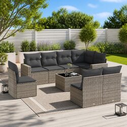9-Piece Outdoor Sectional Sofa Set: Stylish and Functional