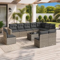 Compact and Functional 11 Piece Outdoor Sofa Set
