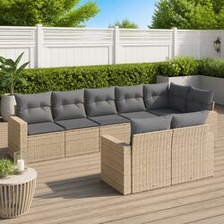 Compact and Versatile 8-Piece Outdoor Sofa Set