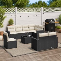 Compact 9 Piece Outdoor Sofa Set for Patio Spaces