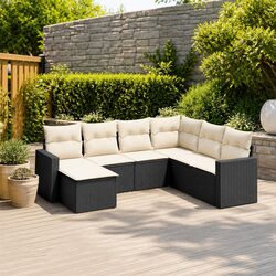 Compact & Stylish 7-Piece Outdoor Sectional Sofa Set