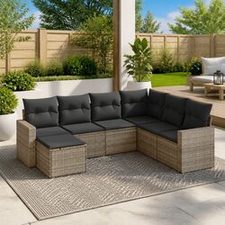 7-Piece Outdoor Sectional Sofa Set