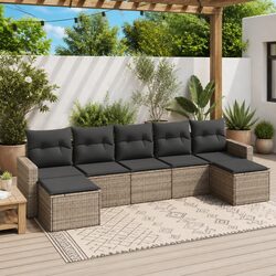 Compact and Stylish 7 Piece Outdoor Sectional Sofa Set