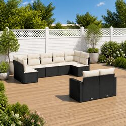 Compact 9-Piece Outdoor Sofa Set for Relaxation