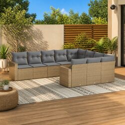 Stylish Outdoor Sofa Set - 10 Pieces in Versatile Design