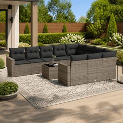 Compact and Confident 11 Piece Outdoor Sofa Set