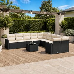 Compact 11-Piece Outdoor Sofa Set with Storage