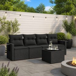 5 Piece Garden Sofa Set for Outdoor Relaxation
