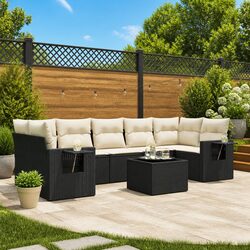 8-Piece Outdoor Sofa Set: Durable and Modular Design