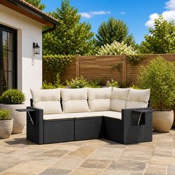 Compact and Stylish Garden Sofa Set - 4 Pieces Included