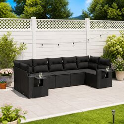7-Piece Outdoor Sofa Set with Cushions