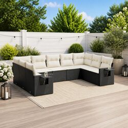 9-Piece Modular Garden Sofa Set for Outdoor Living