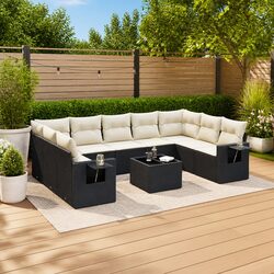 Compact and Confident 10-Piece Garden Sofa Set