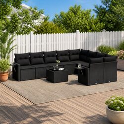 10 Piece Outdoor Garden Sofa Set