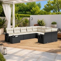 10 Piece Garden Sofa Set