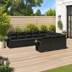 Compact and Functional 10-Piece Outdoor Sofa Set