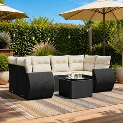 Concise and Practical 7 Piece Garden Sofa Set