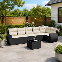 Your Friendly 7 Piece Garden Sofa Set for Relaxing Outdoors