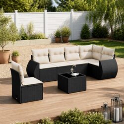 7 Piece Garden Sofa Set for Easy Outdoor Enjoyment
