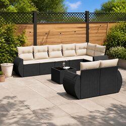 Compact 9-Piece Outdoor Sofa Set for Easy Setup