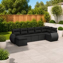 Concise 7 Piece Modular Garden Sofa Set
