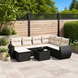 Compact and Stylish 8 Piece Outdoor Sofa Set