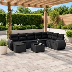 9 Piece Garden Sofa Set - Style Meets Functionality