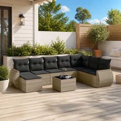Quality 9-Piece Outdoor Garden Sofa Set