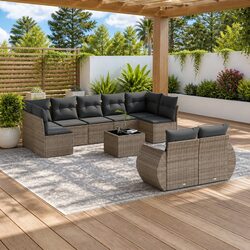 10 Piece Garden Sofa Set